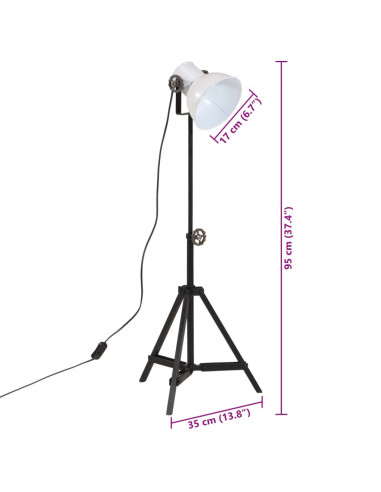 Lampada da Terra 25 W Bianca 35x35x65/95 cm E27