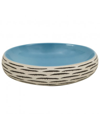 Lavabo da Appoggio Multicolore Ovale 59x40x15 cm Ceramica