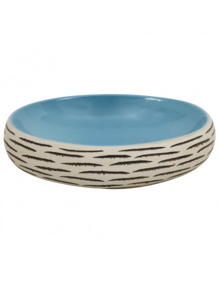 Lavabo da Appoggio Multicolore Ovale 59x40x15 cm Ceramica