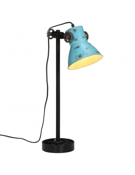 Lampada da Scrivania 25 W Blu Anticato 15x15x55 cm E27