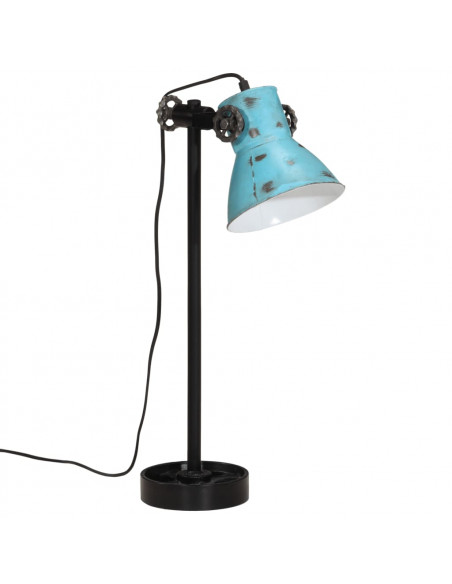 Lampada da Scrivania 25 W Blu Anticato 15x15x55 cm E27