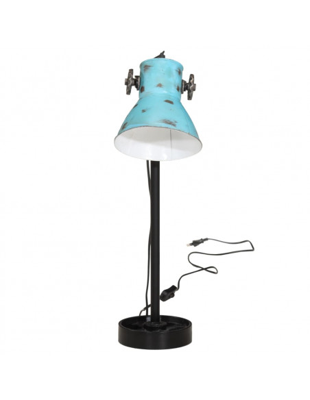 Lampada da Scrivania 25 W Blu Anticato 15x15x55 cm E27