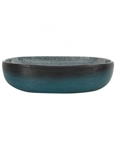 Lavabo da Appoggio Turchese Ovale 59x40x14 cm Ceramica