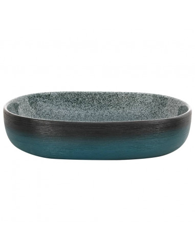 Lavabo da Appoggio Turchese Ovale 59x40x14 cm Ceramica
