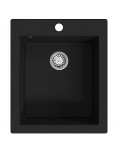 Lavandino Cucina Granito Nero solo Lavello ad Incasso 2