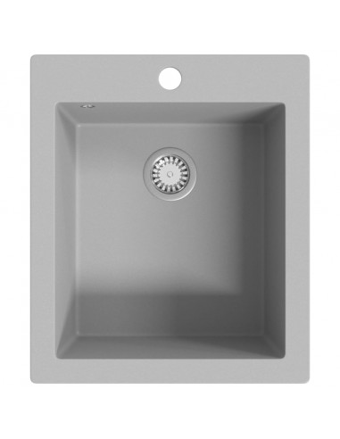 Lavandino da Cucina Granito solo Lavello ad Incasso Grigio