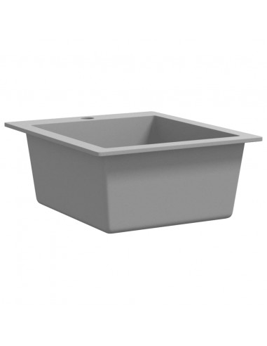 Lavandino da Cucina Granito solo Lavello ad Incasso Grigio