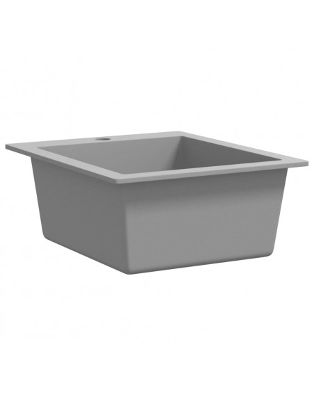 Lavandino da Cucina Granito solo Lavello ad Incasso Grigio