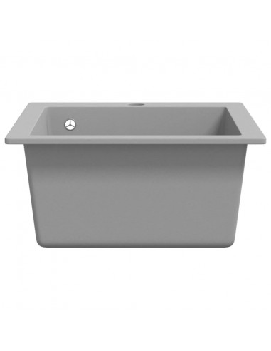 Lavandino da Cucina Granito solo Lavello ad Incasso Grigio