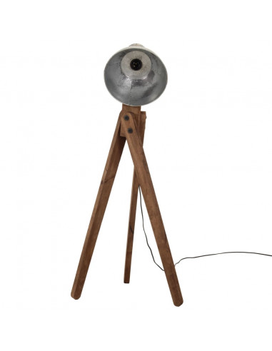 Lampada da Terra 25 W Argento Vintage 45x45x120 cm E27