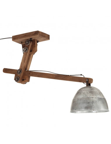 Lampada da Soffitto 25 W Argento Vintage 105x30x65-108cm E27