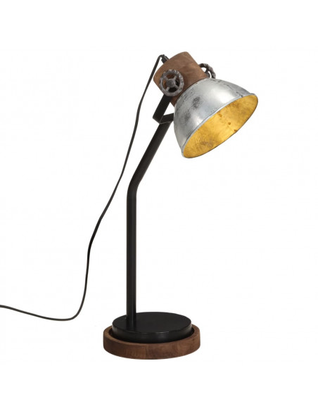 Lampada da Scrivania 25 W Argento Vintage 18x18x60 cm E27