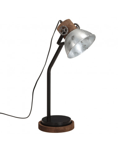 Lampada da Scrivania 25 W Argento Vintage 18x18x60 cm E27