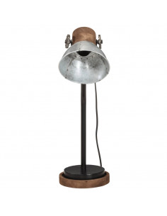 Lampada da Scrivania 25 W Argento Vintage 18x18x60 cm E27 2