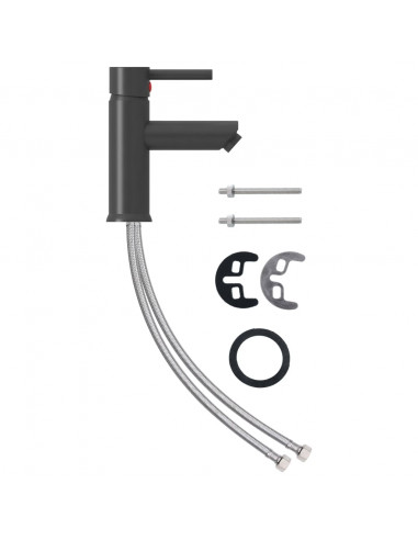 Rubinetto per Lavabo del Bagno Grigio 130x176 mm