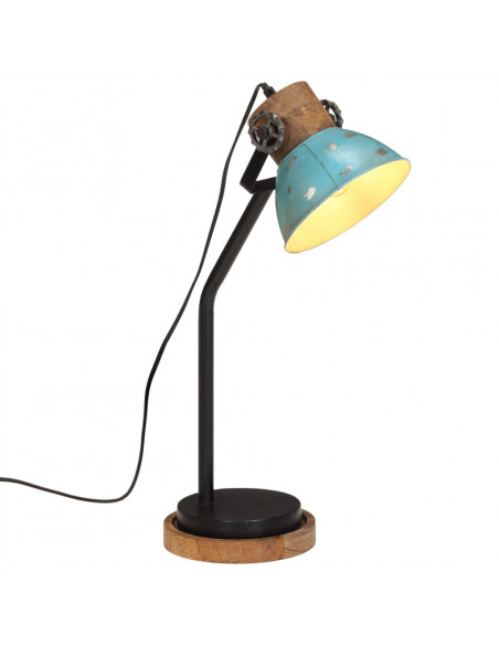 Lampada da Scrivania 25 W Blu Anticato 18x18x60 cm E27