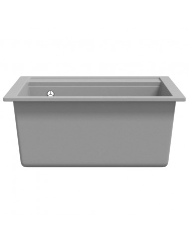 Lavello da Cucina in Granito Vasca Singola Grigio