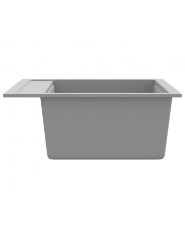 Lavello da Cucina in Granito Vasca Singola Grigio