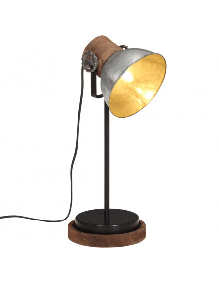 Lampada da Scrivania 25 W Argento Vintage 17x17x50 cm E27