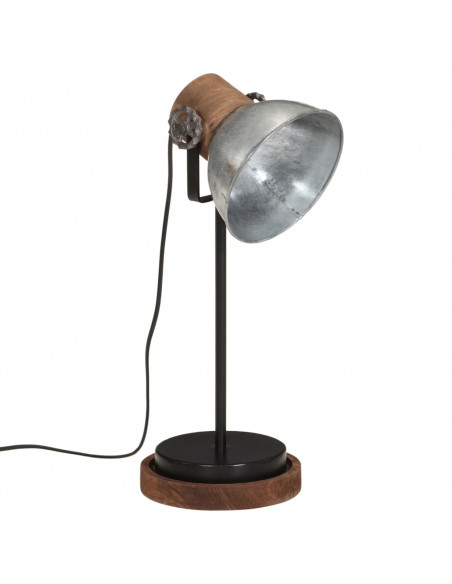 Lampada da Scrivania 25 W Argento Vintage 17x17x50 cm E27