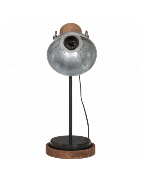 Lampada da Scrivania 25 W Argento Vintage 17x17x50 cm E27