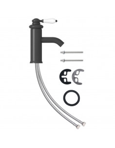 Rubinetto per Lavabo del Bagno Grigio 130x180 mm 2