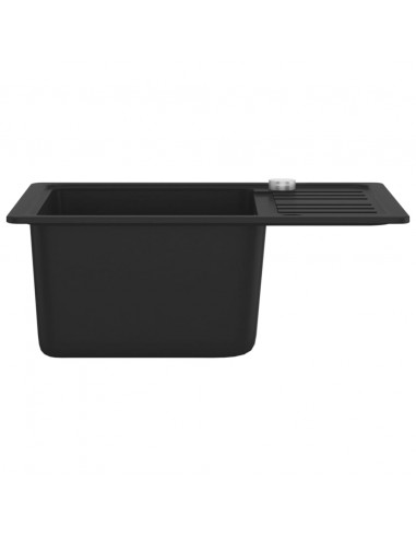 Lavello da Cucina in Granito Vasca Singola Nera