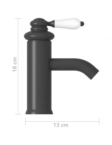 Rubinetto per Lavabo del Bagno Grigio 130x180 mm