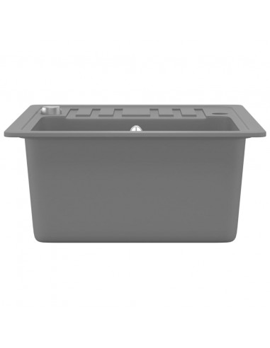 Lavello da Cucina in Granito Vasca Singola Grigio