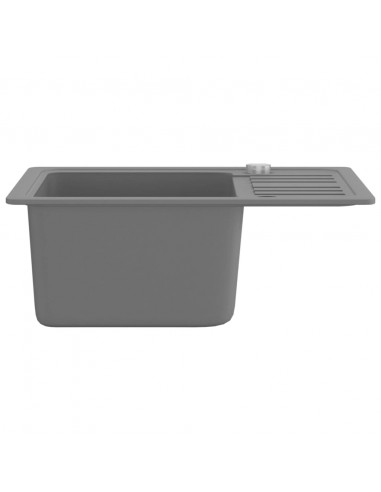 Lavello da Cucina in Granito Vasca Singola Grigio