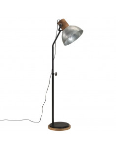 Lampada da Terra 25 W Argento Vintage 30x30x100-150 cm E27 2