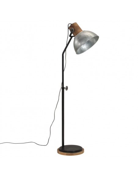 Lampada da Terra 25 W Argento Vintage 30x30x100-150 cm E27