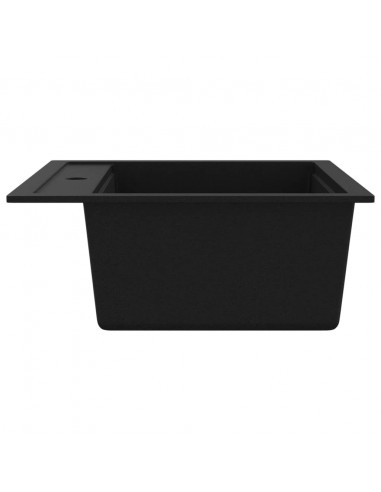 Lavello da Cucina in Granito Vasca Singola Nero