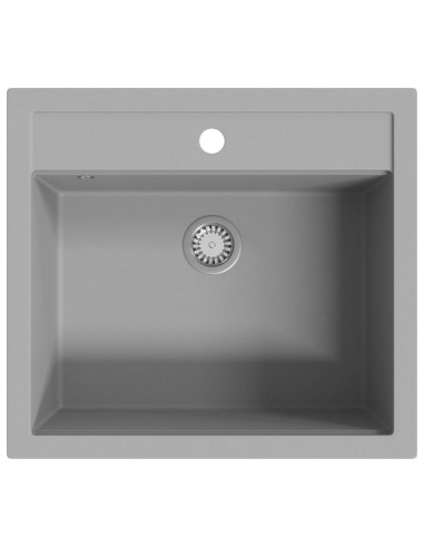 Lavello da Cucina in Granito Vasca Singola Grigio