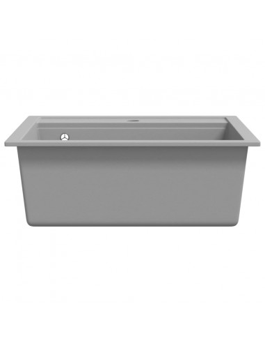 Lavello da Cucina in Granito Vasca Singola Grigio