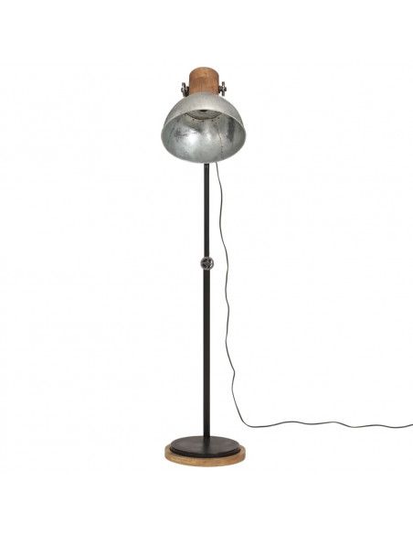 Lampada da Terra 25 W Argento Vintage 30x30x100-150 cm E27