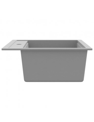 Lavello da Cucina in Granito Vasca Singola Grigio