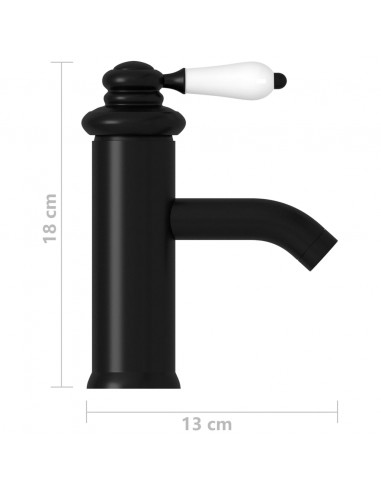 Rubinetto per Lavabo del Bagno Nero 130x180 mm