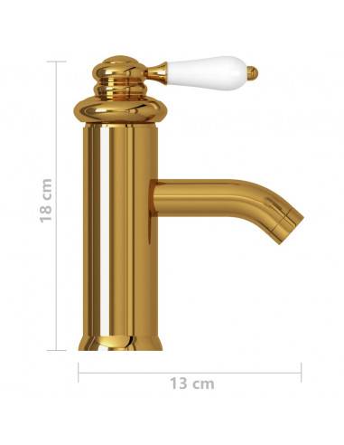 Rubinetto per Lavabo del Bagno Oro 130x180 mm