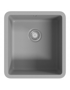 Lavello da Cucina in Granito Vasca Singola Grigio 2