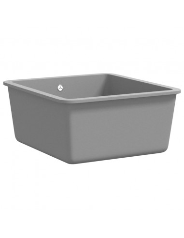 Lavello da Cucina in Granito Vasca Singola Grigio