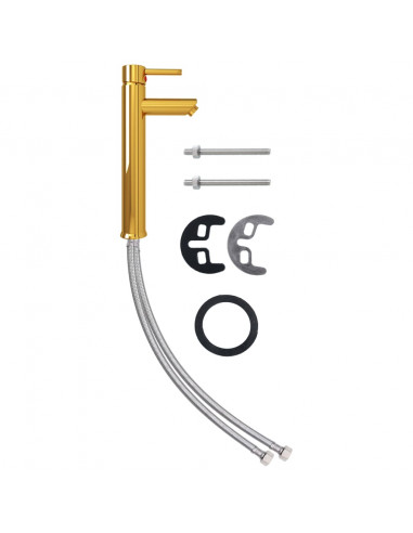 Rubinetto Miscelatore da Bagno Oro 12x30 cm