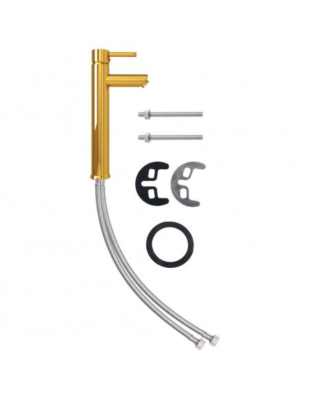 Rubinetto Miscelatore da Bagno Oro 12x30 cm