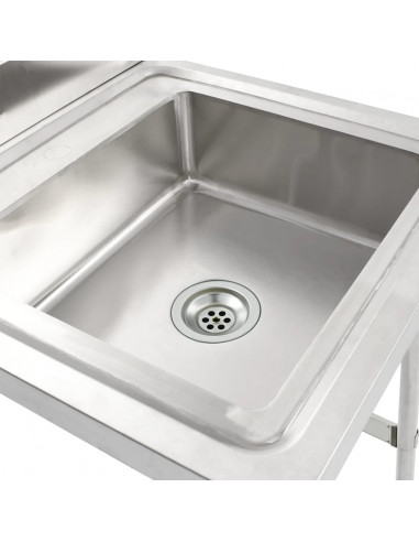 Lavello da Cucina Vasca Singola in Acciaio Inossidabile