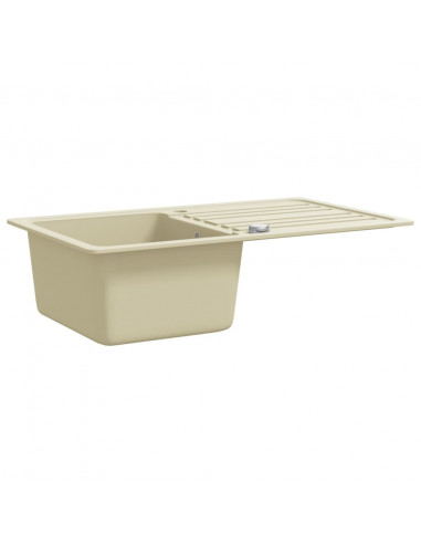 Lavello da Cucina in Granito Vasca Singola Beige