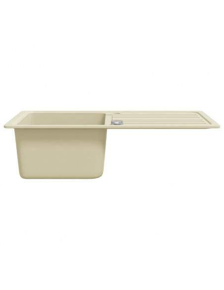 Lavello da Cucina in Granito Vasca Singola Beige