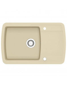 Lavello da Cucina in Granito Vasca Singola Beige 2