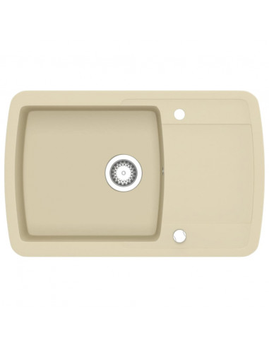 Lavello da Cucina in Granito Vasca Singola Beige