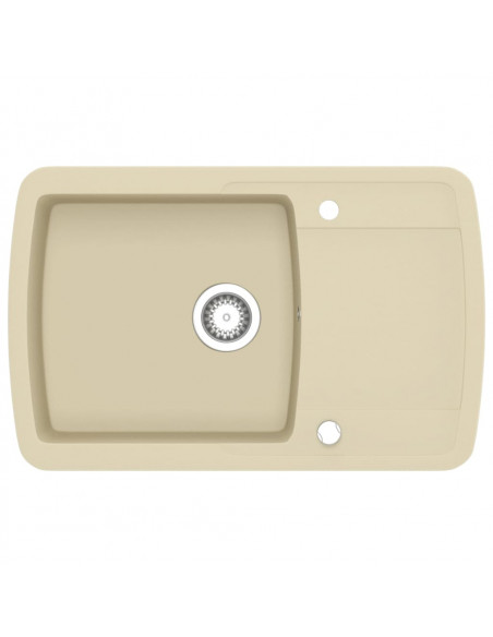 Lavello da Cucina in Granito Vasca Singola Beige