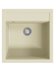 Lavello da Cucina in Granito Vasca Singola Beige 2